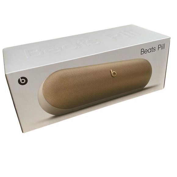 NEW Beats Pill Portable Wireless Bluetooth Speaker System Champagne Gold SEALED - Picture 2 of 10